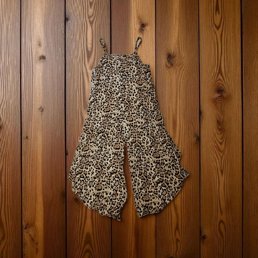 MSK Leopard Print Jumpsuit